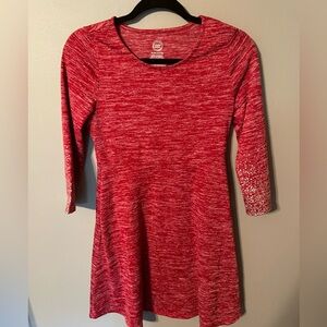 Wonder nation girls red long sleeve dress